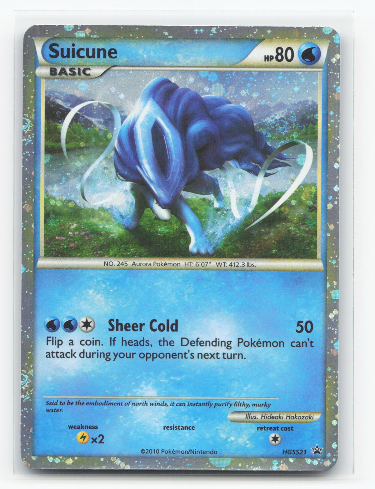 Suicune HGSS21 - HGSS Black Star Promos