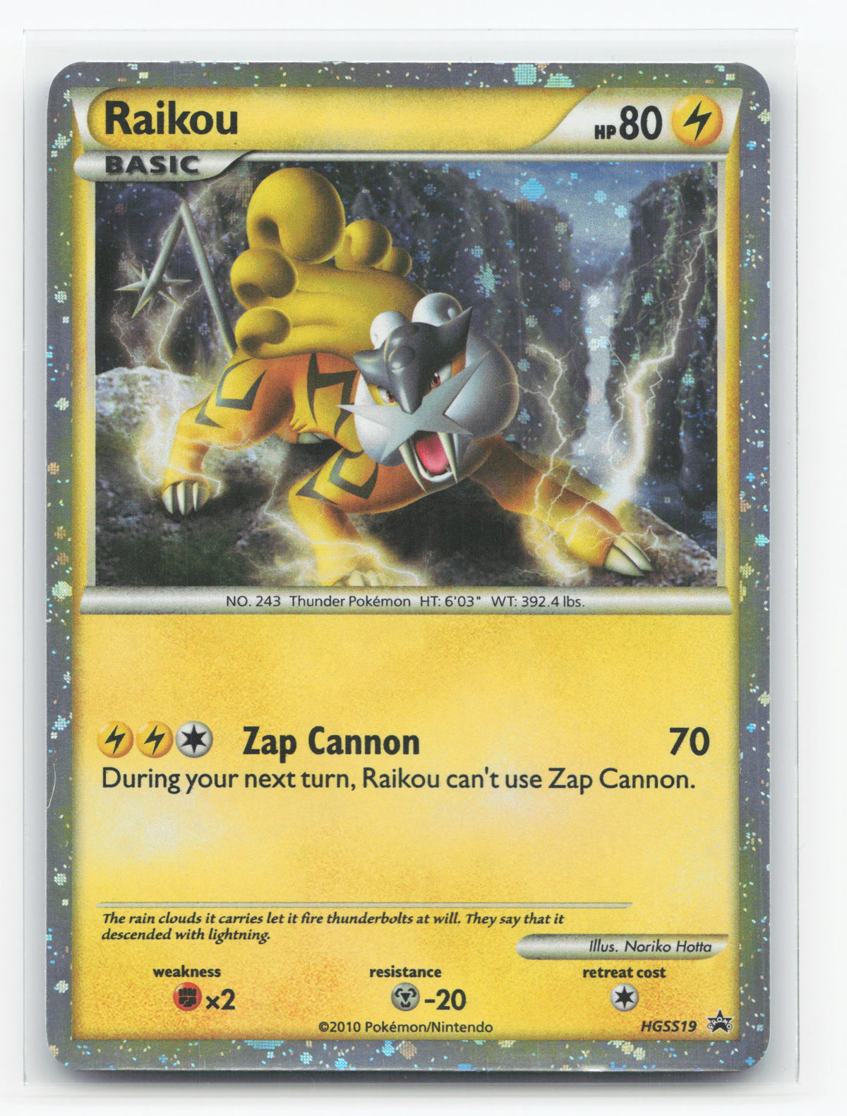 Raikou HGSS19 - HGSS Black Star Promos