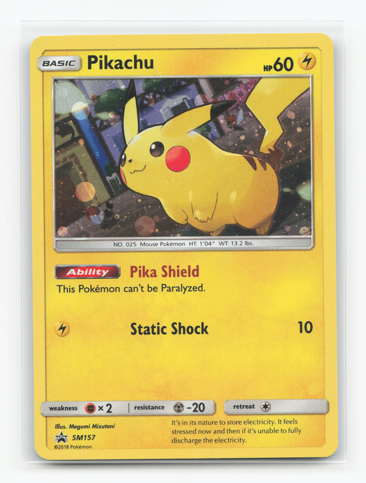 Pikachu SM157 - SM Black Star Promos