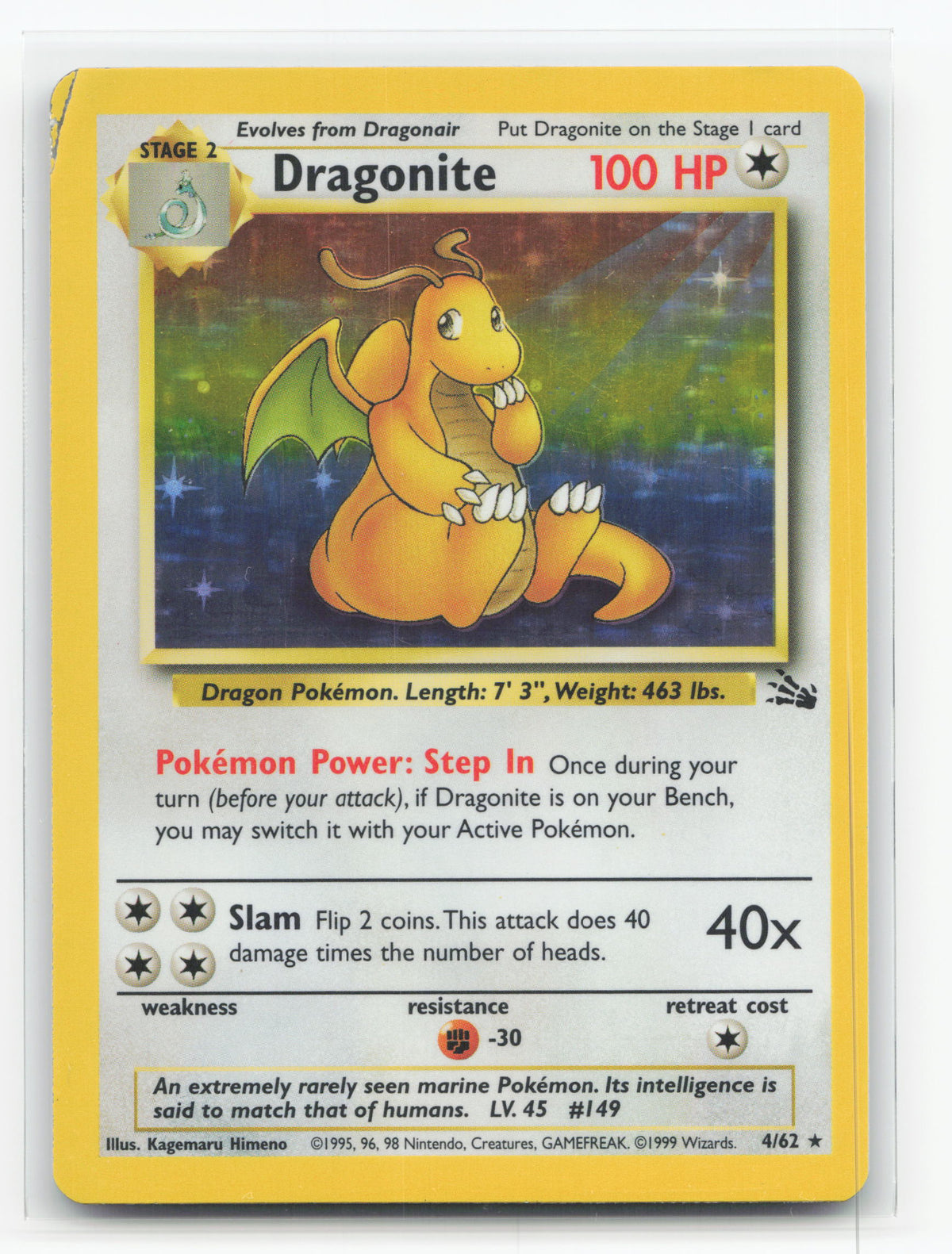 Dragonite 4/62 - Fossil