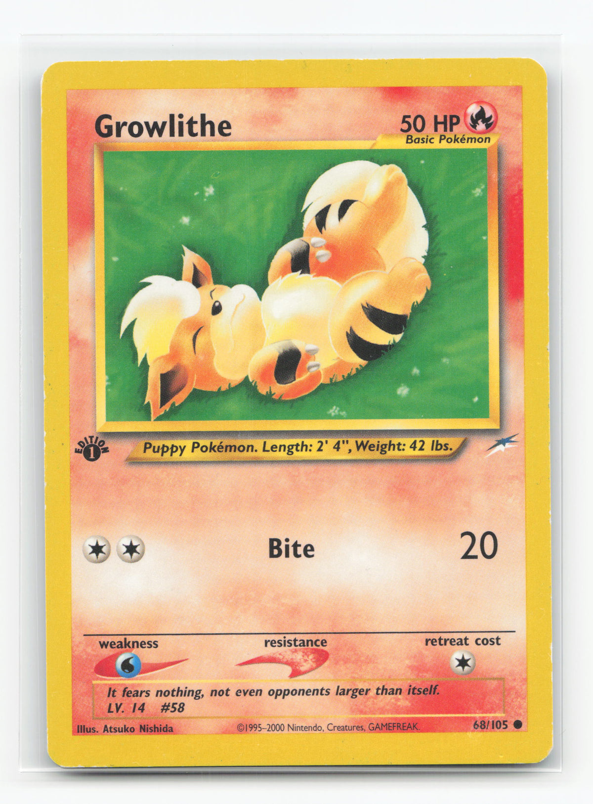Growlithe 68/105 1st Edition - Neo Destiny