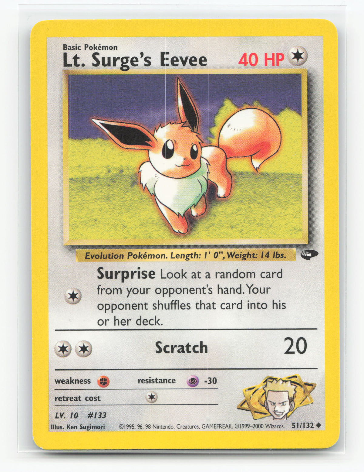 Lt. Surge's Eevee 51/132 - Gym Challenge