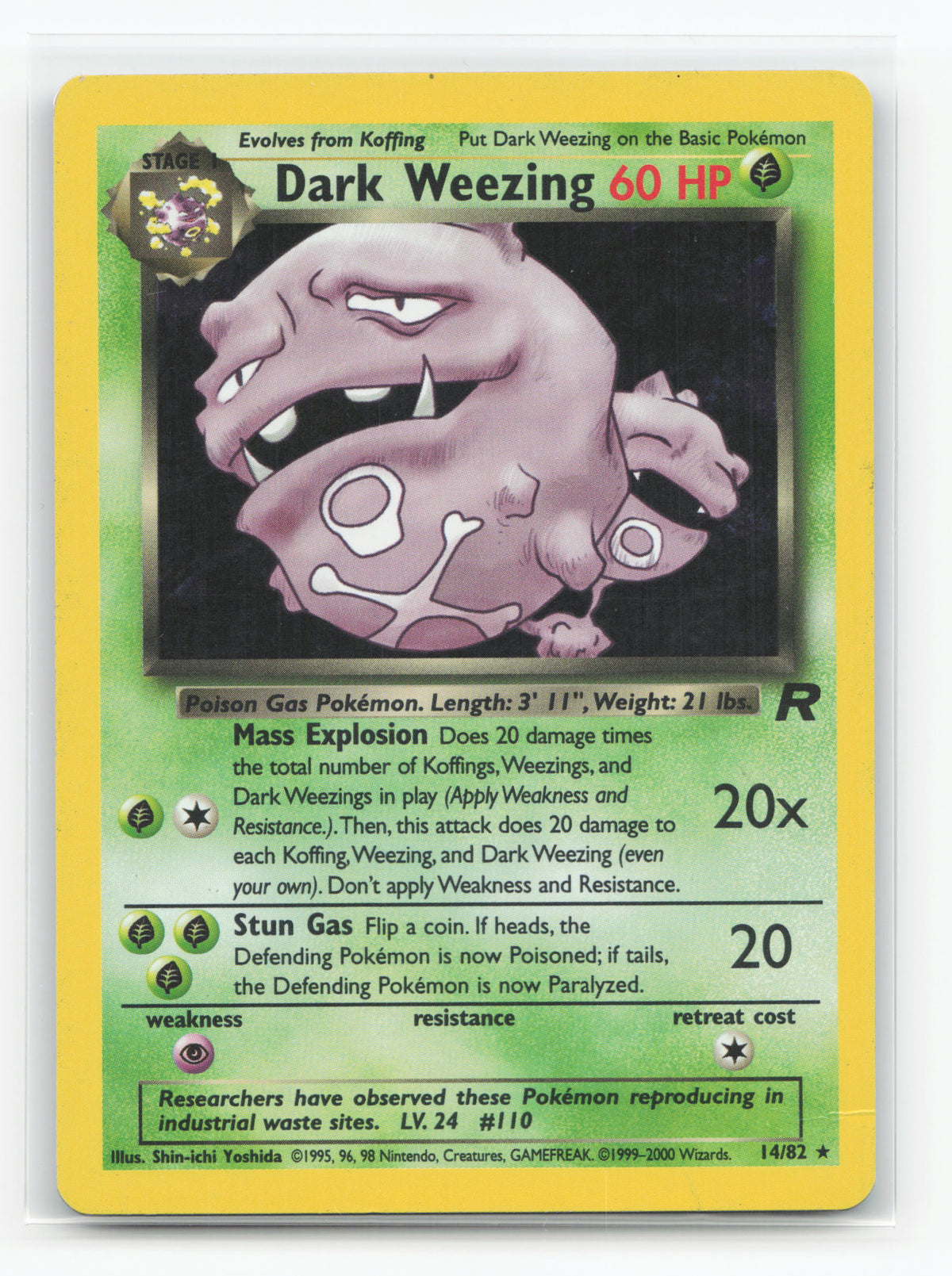 Dark Weezing 14/82 - Team Rocket