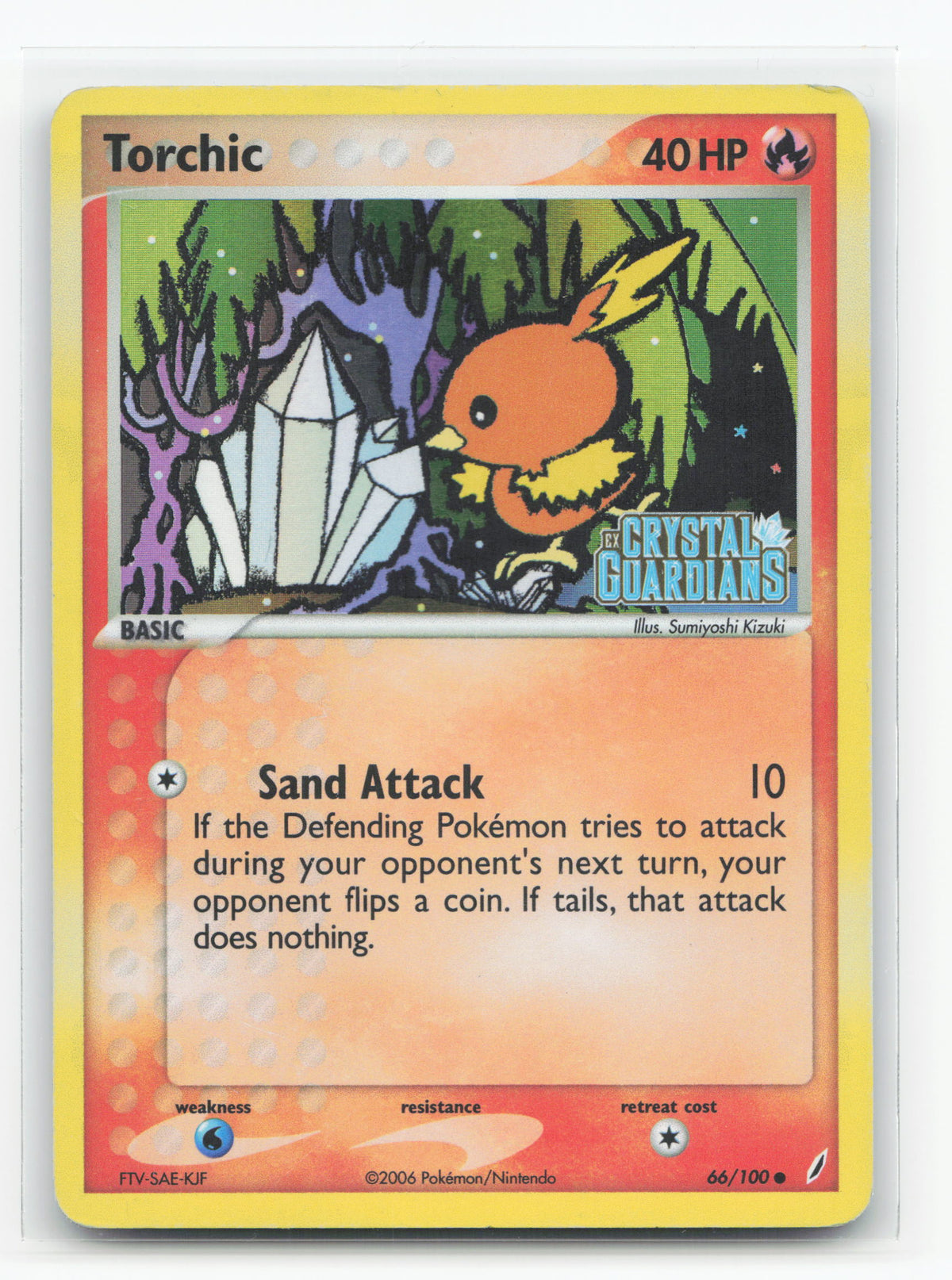 Torchic 66/100 Reverse Holo - Crystal Guardians