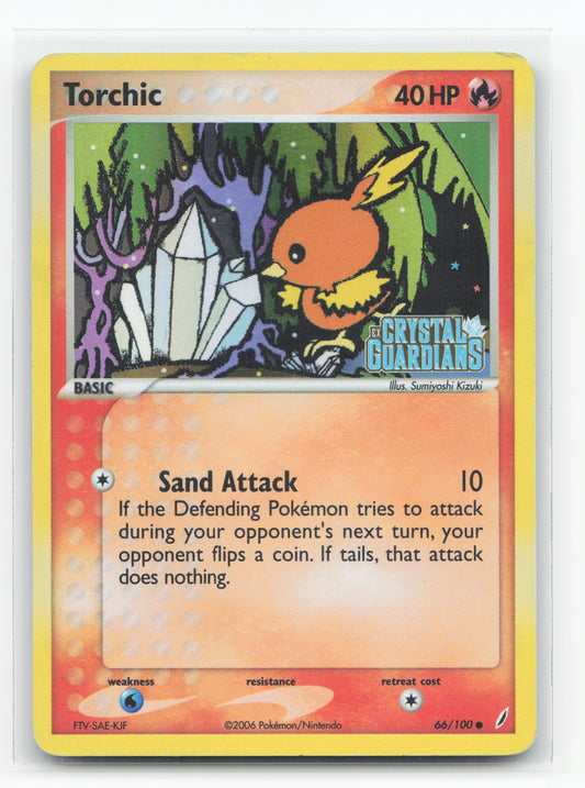 Torchic 66/100 Reverse Holo - Crystal Guardians