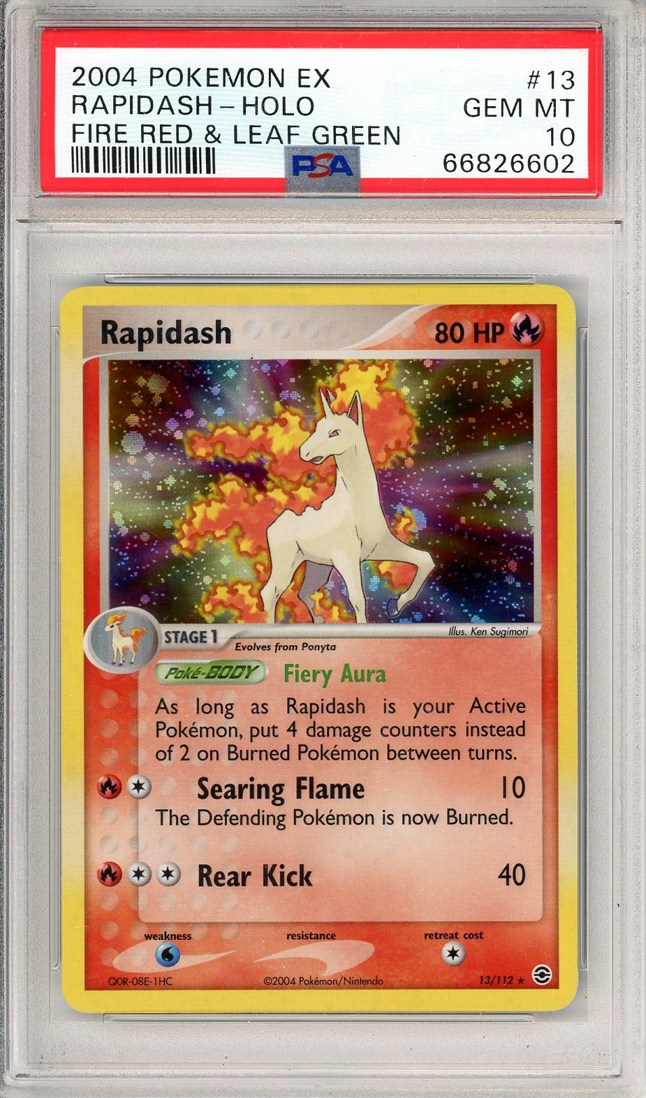 PSA 10 Rapidash 13/112 - FireRed & LeafGreen