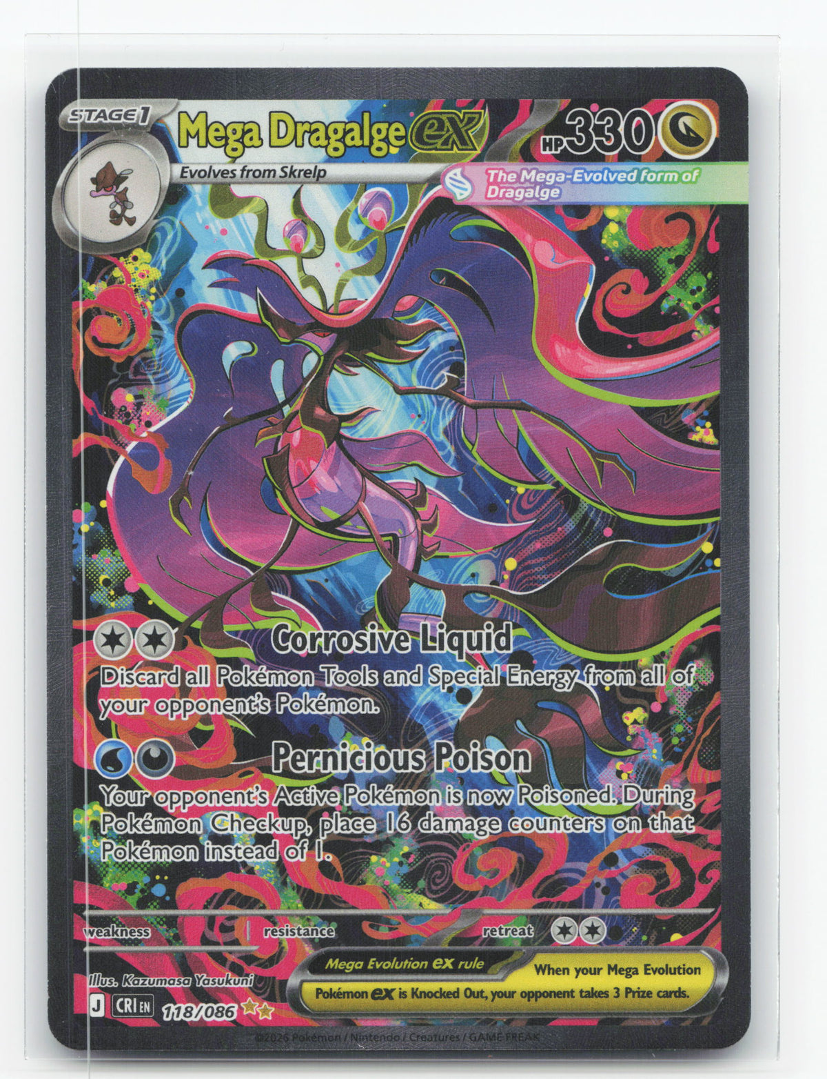 Mega Dragalge ex 118/086 - Chaos Rising
