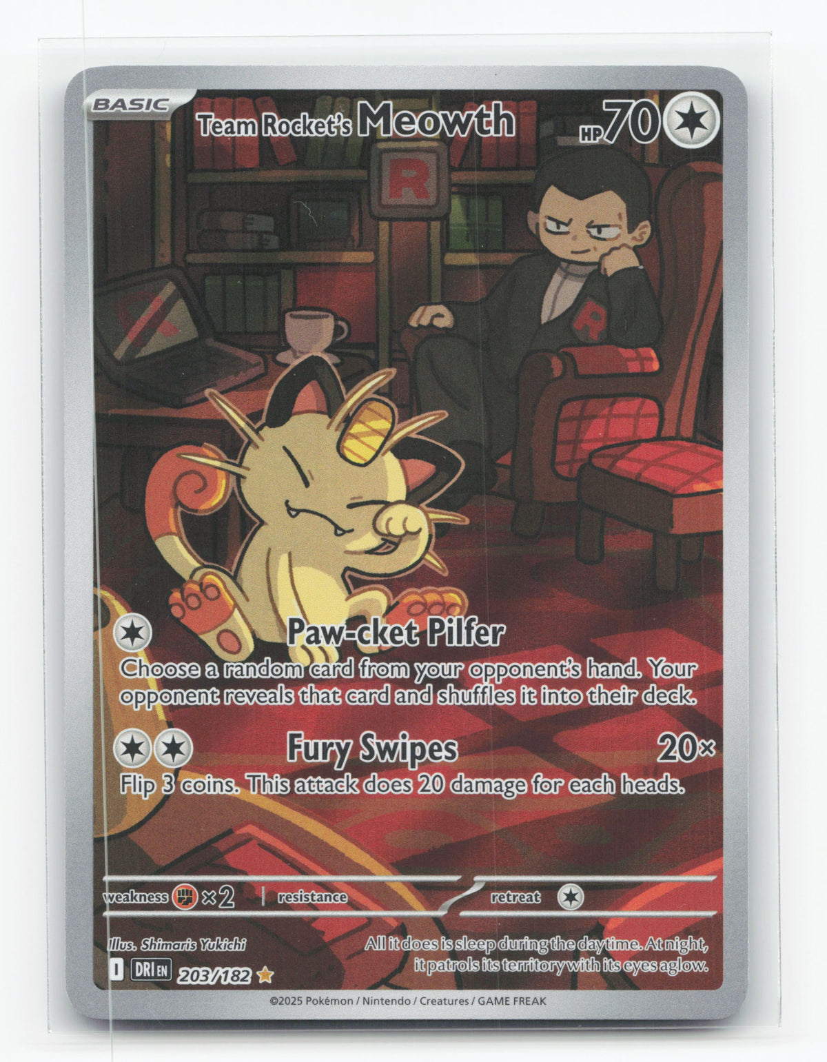 Team Rocket's Meowth 203/182 - Destined Rivals