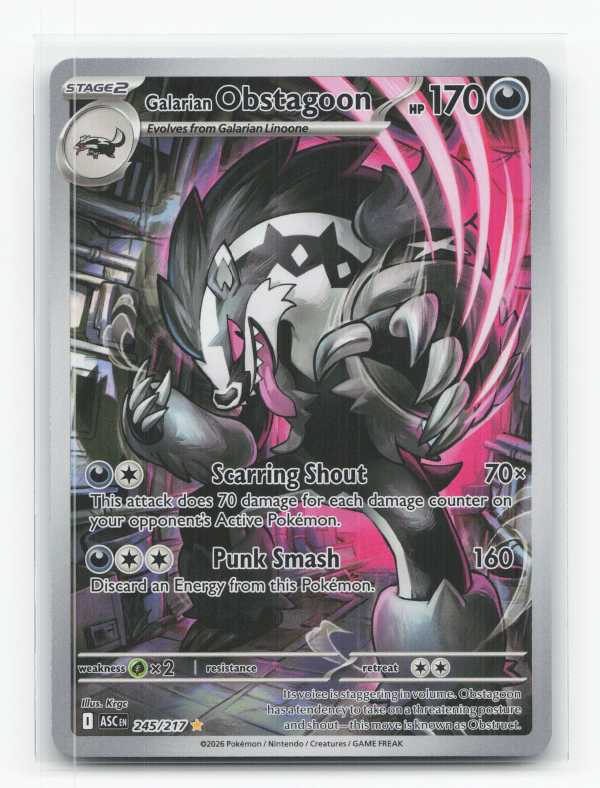 Galarian Obstagoon 245/217 - Ascended Heroes