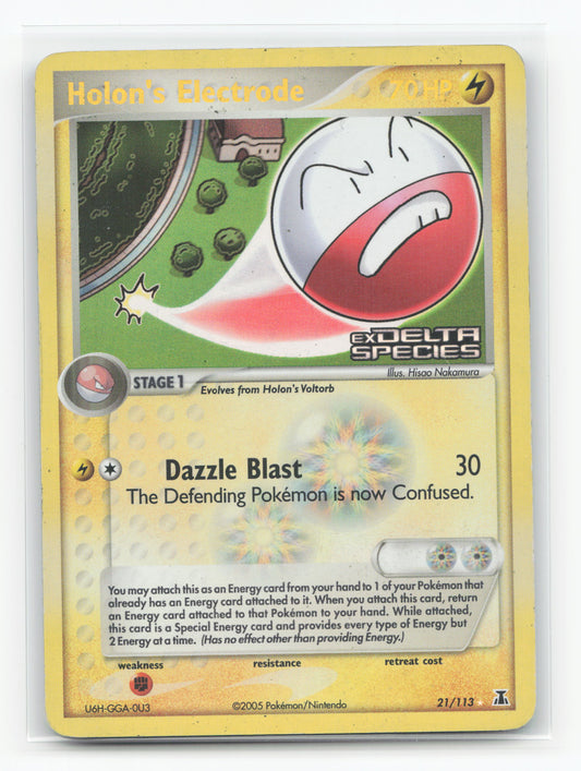 Holon's Electrode 21/113 Reverse Holo - Delta Species