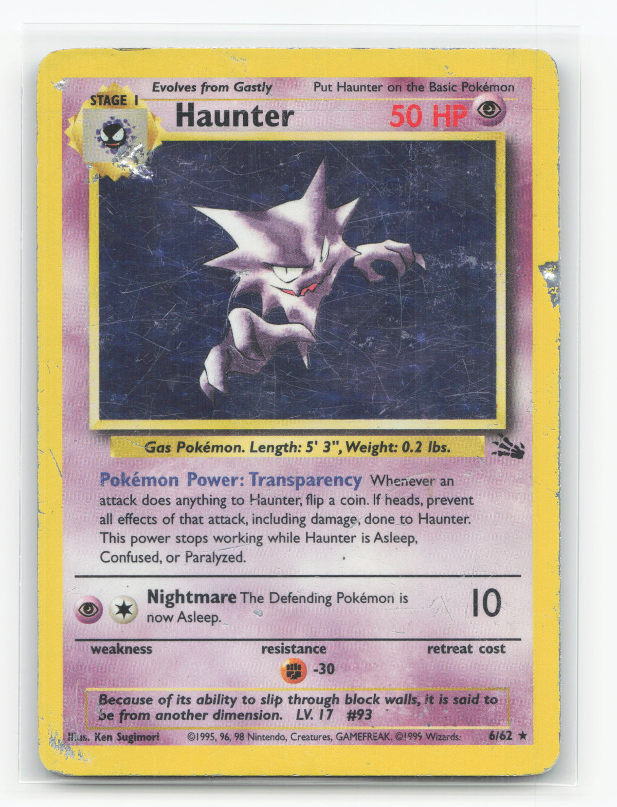 Haunter 6/62 - Fossil