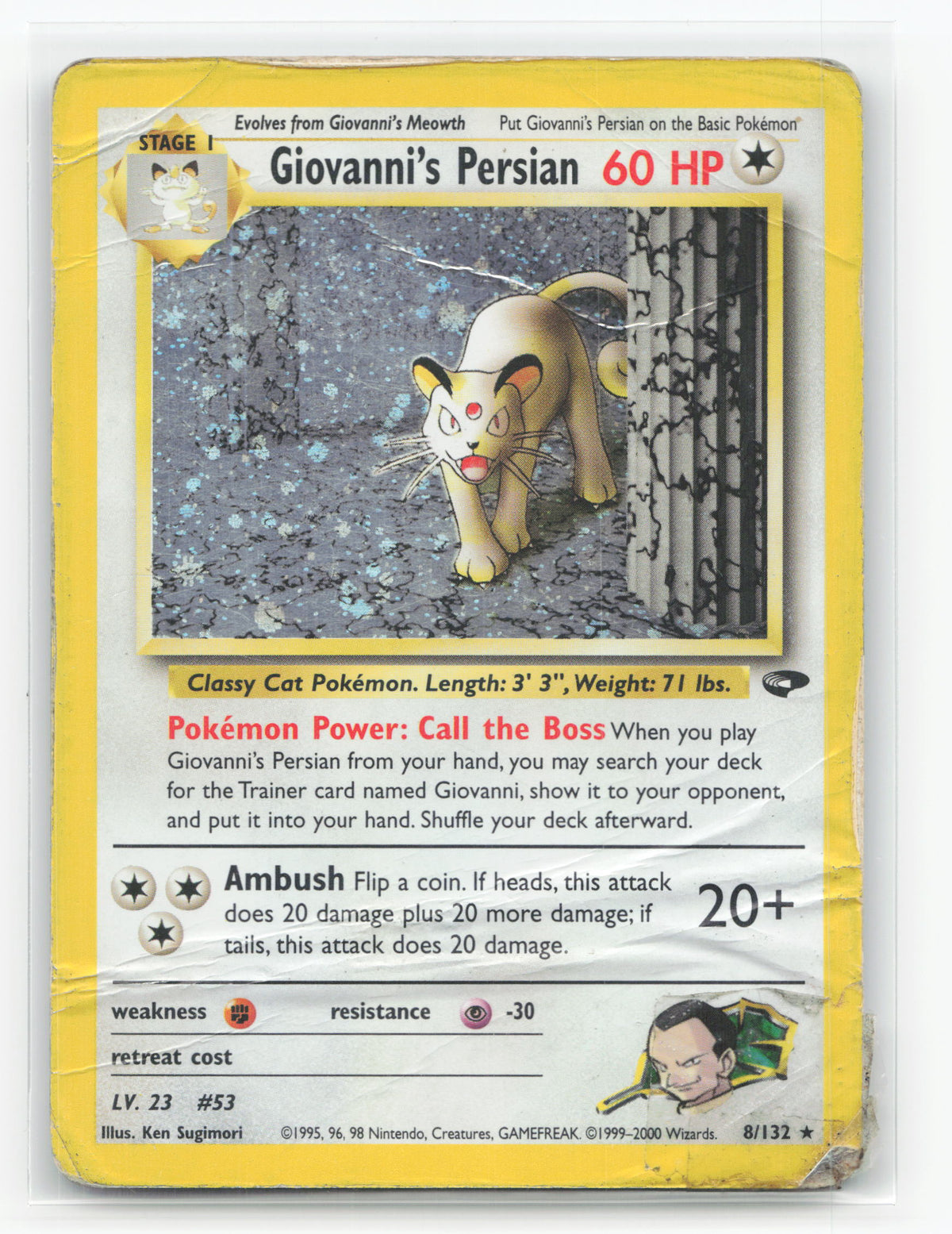 Giovanni's Persian 8/132 - Gym Challenge