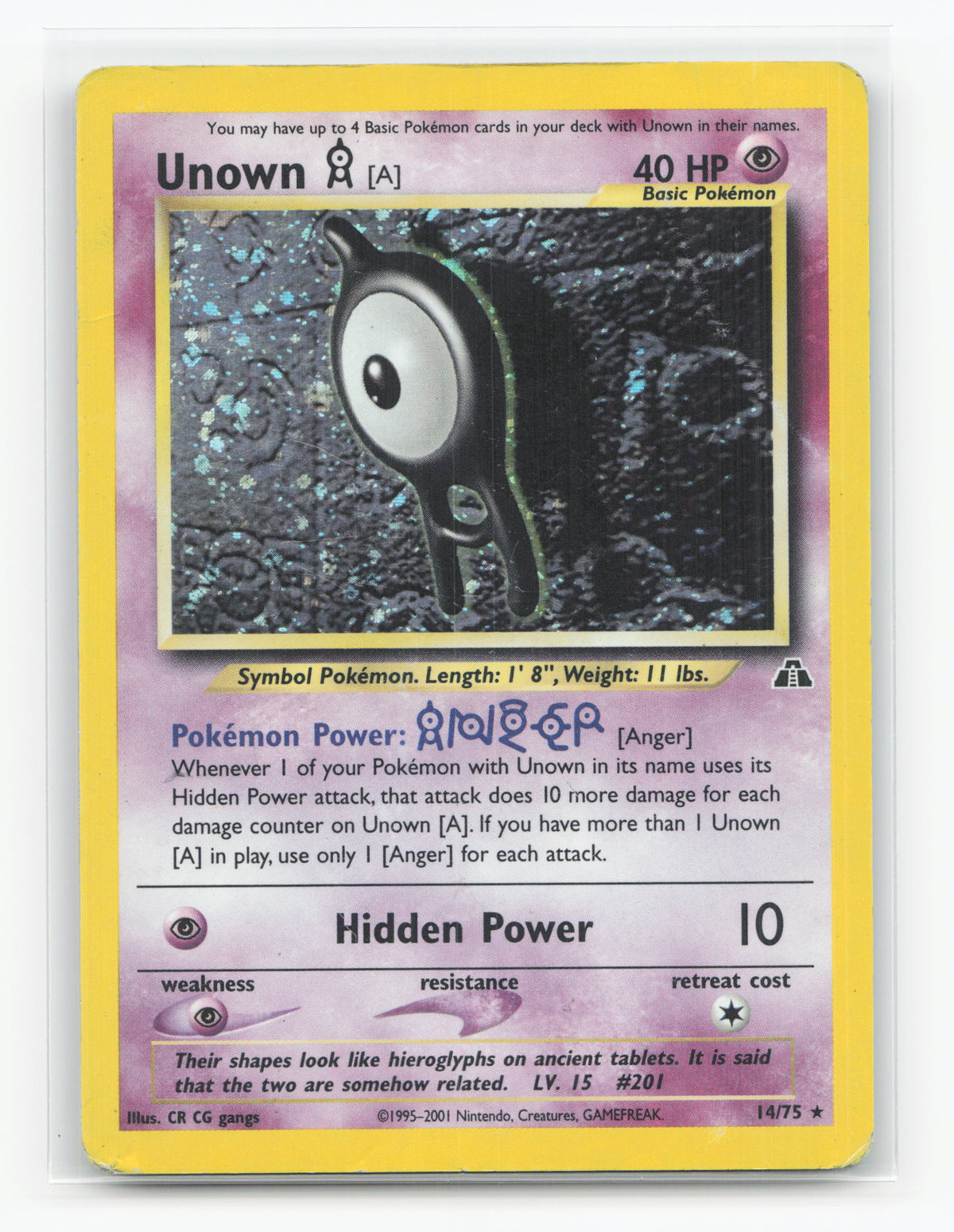 Unown [A] 33/75 - Neo Discovery