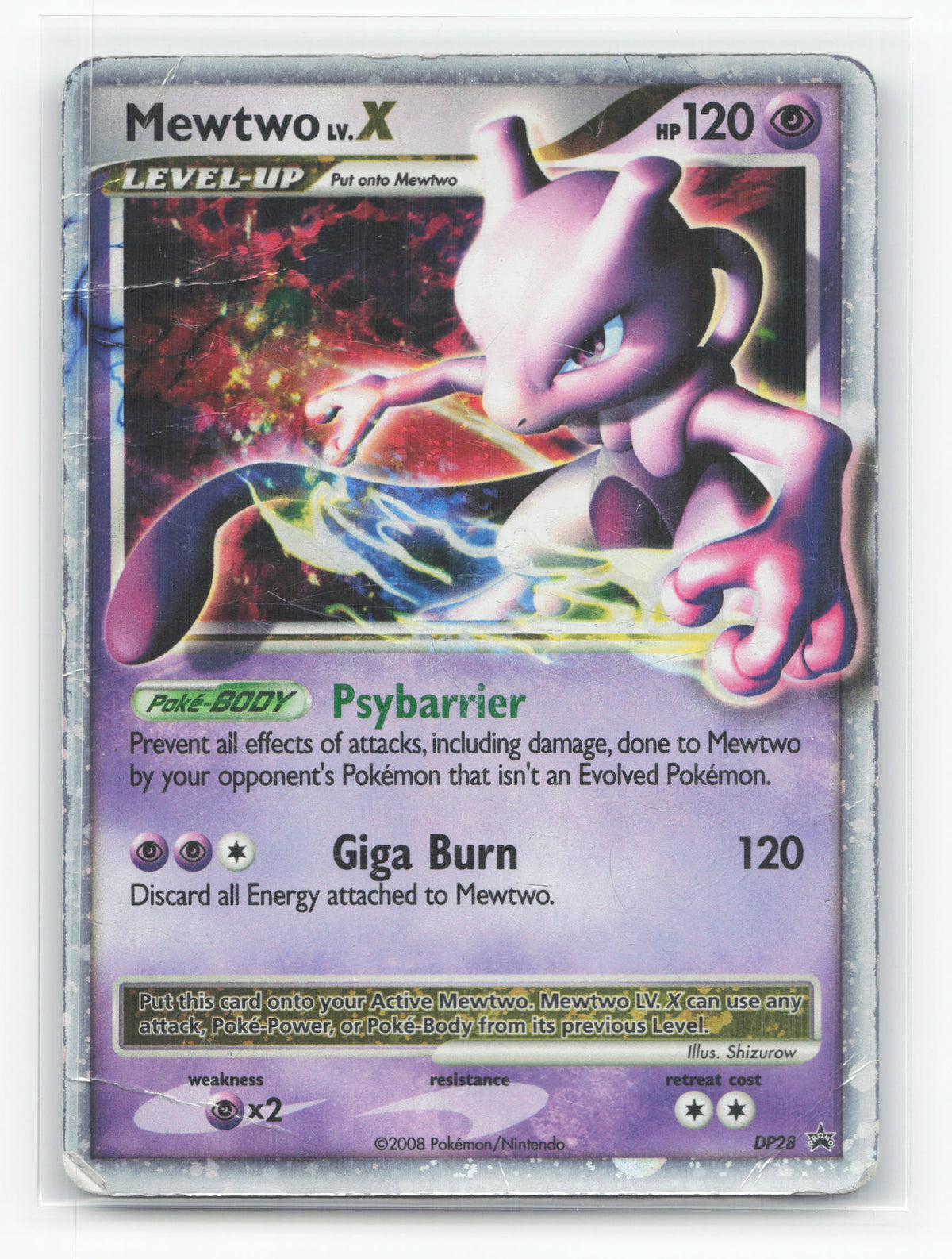 Mewtwo LV.X DP28 - DP Black Star Promos