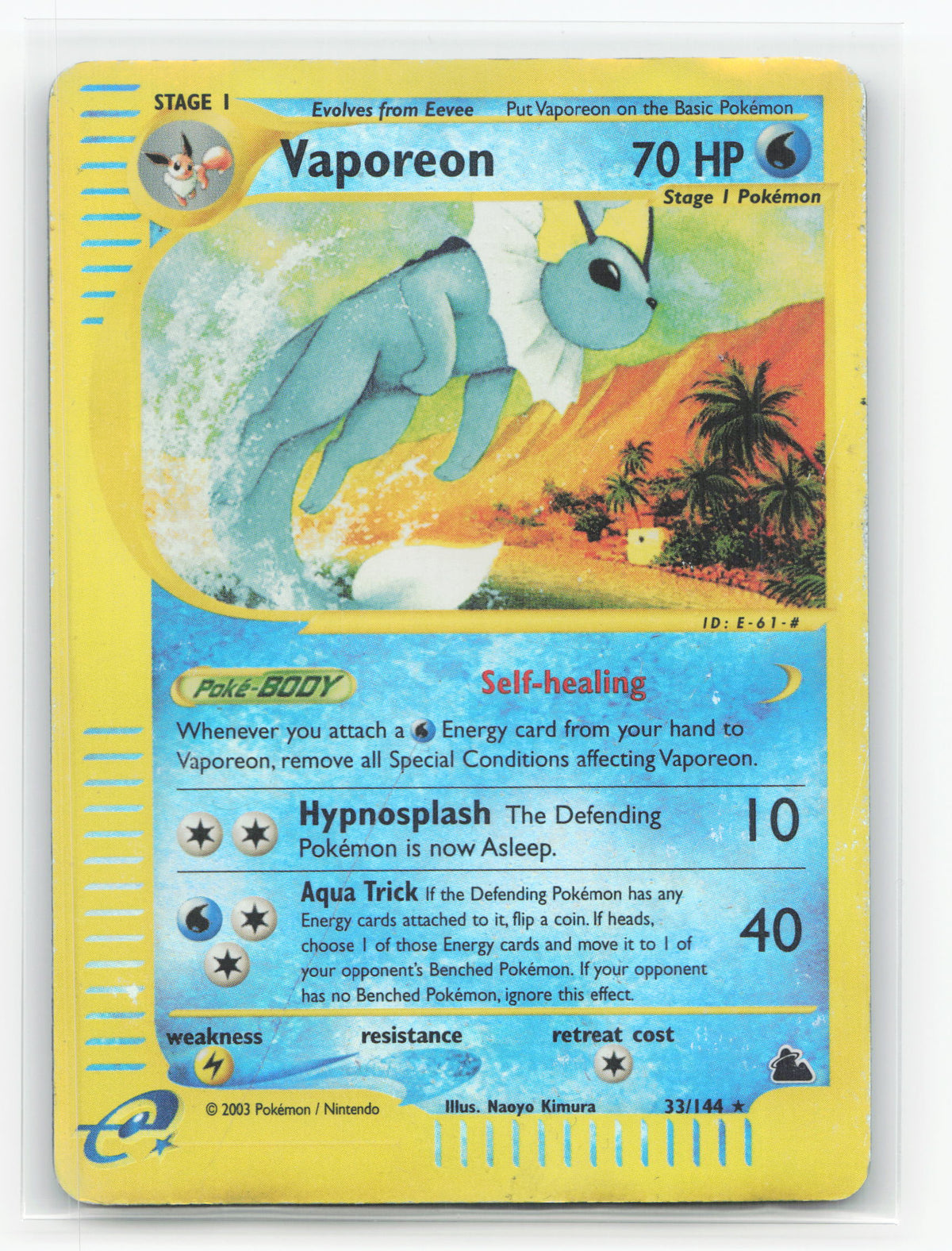 Vaporeon 33/144 Reverse Holo - Skyridge