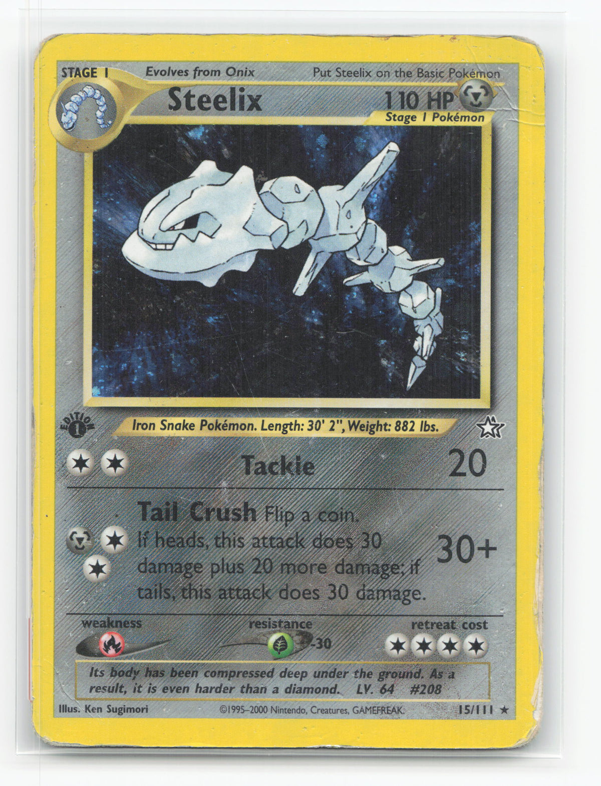 Steelix 15/111 1st Edition Holo - Neo Genesis
