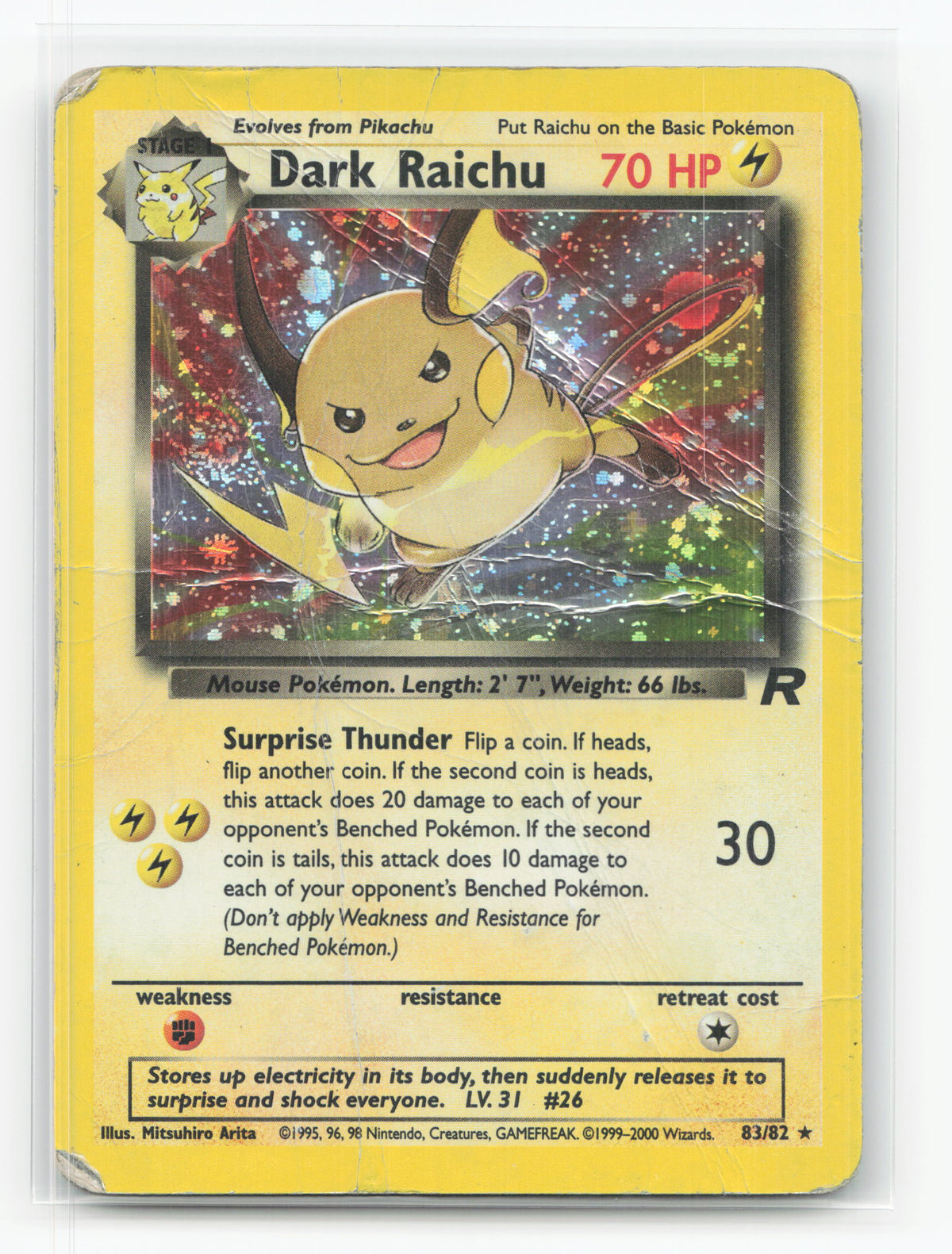 Dark Raichu 83/82 - Team Rocket
