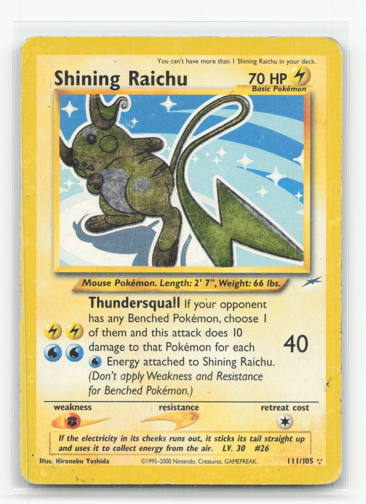 Shining Raichu 111/105 - Neo Destiny