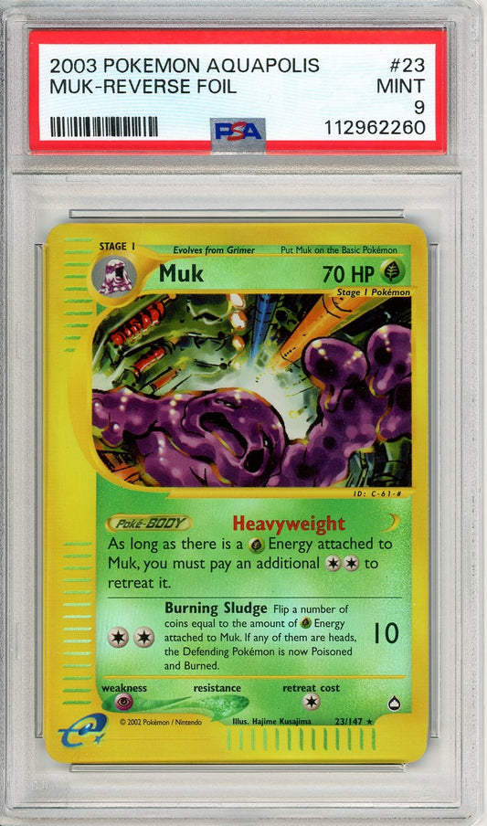 PSA 9 Muk 23/147 Reverse Holo - Aquapolis