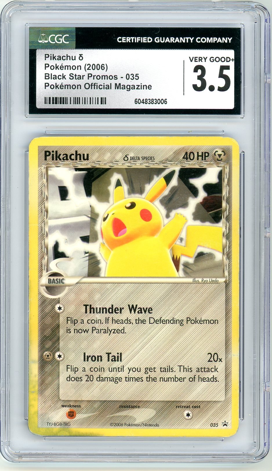 CGC 3.5 Pikachu δ 035 - Nintendo Black Star Promos