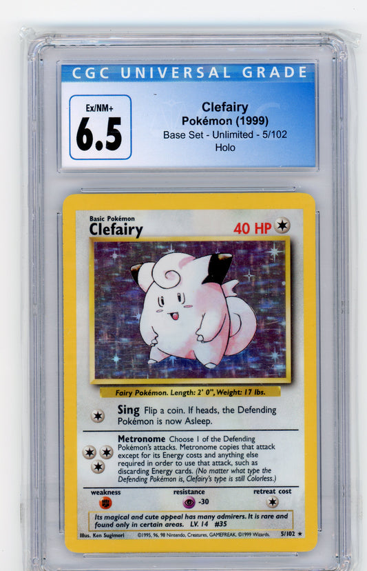 Clefairy - #5 CGC 6.5 - Pokémon Base Set