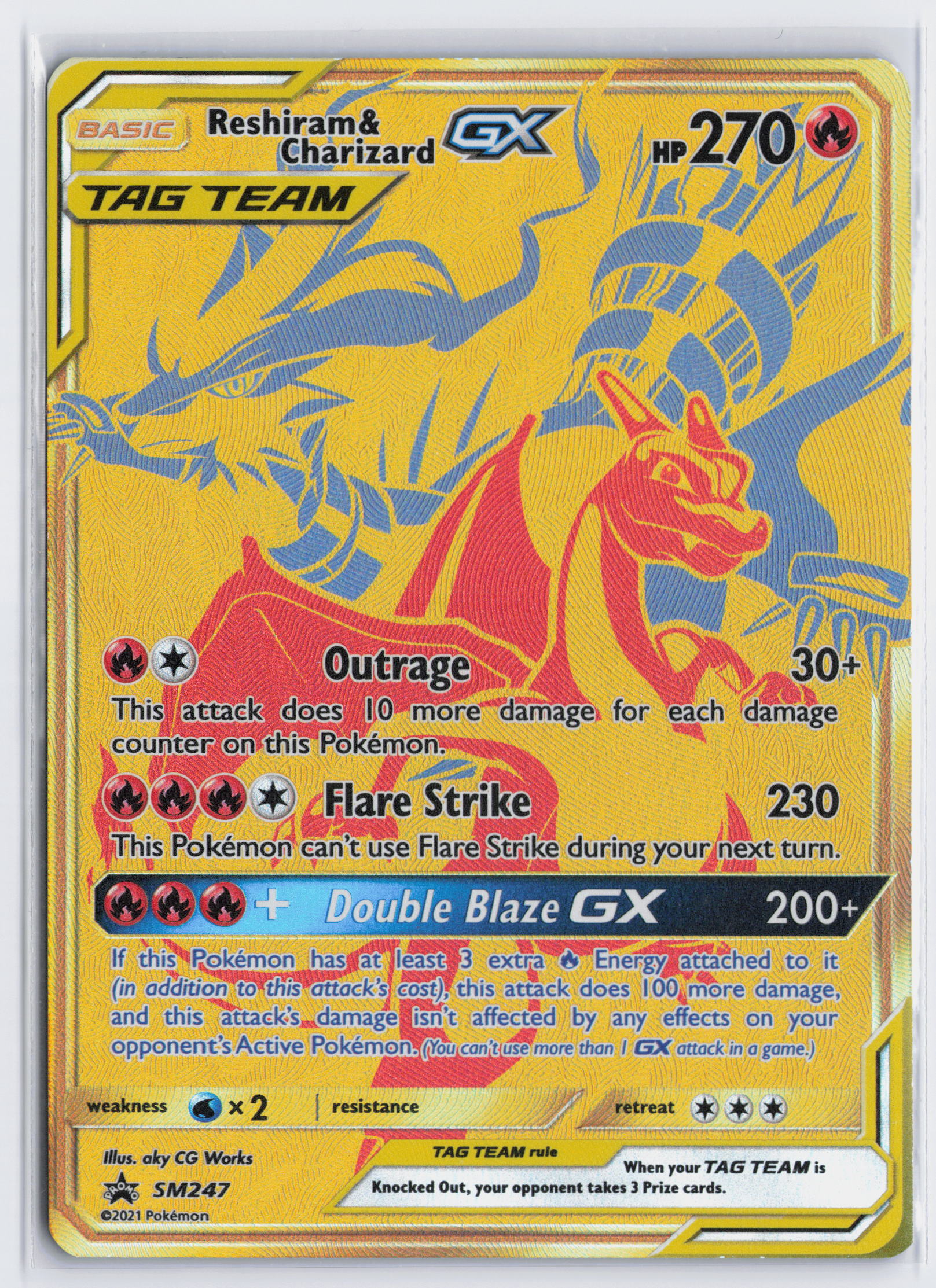Reshiram & Charizard GX - #SM247 - Pokémon Sun & Moon - Promo