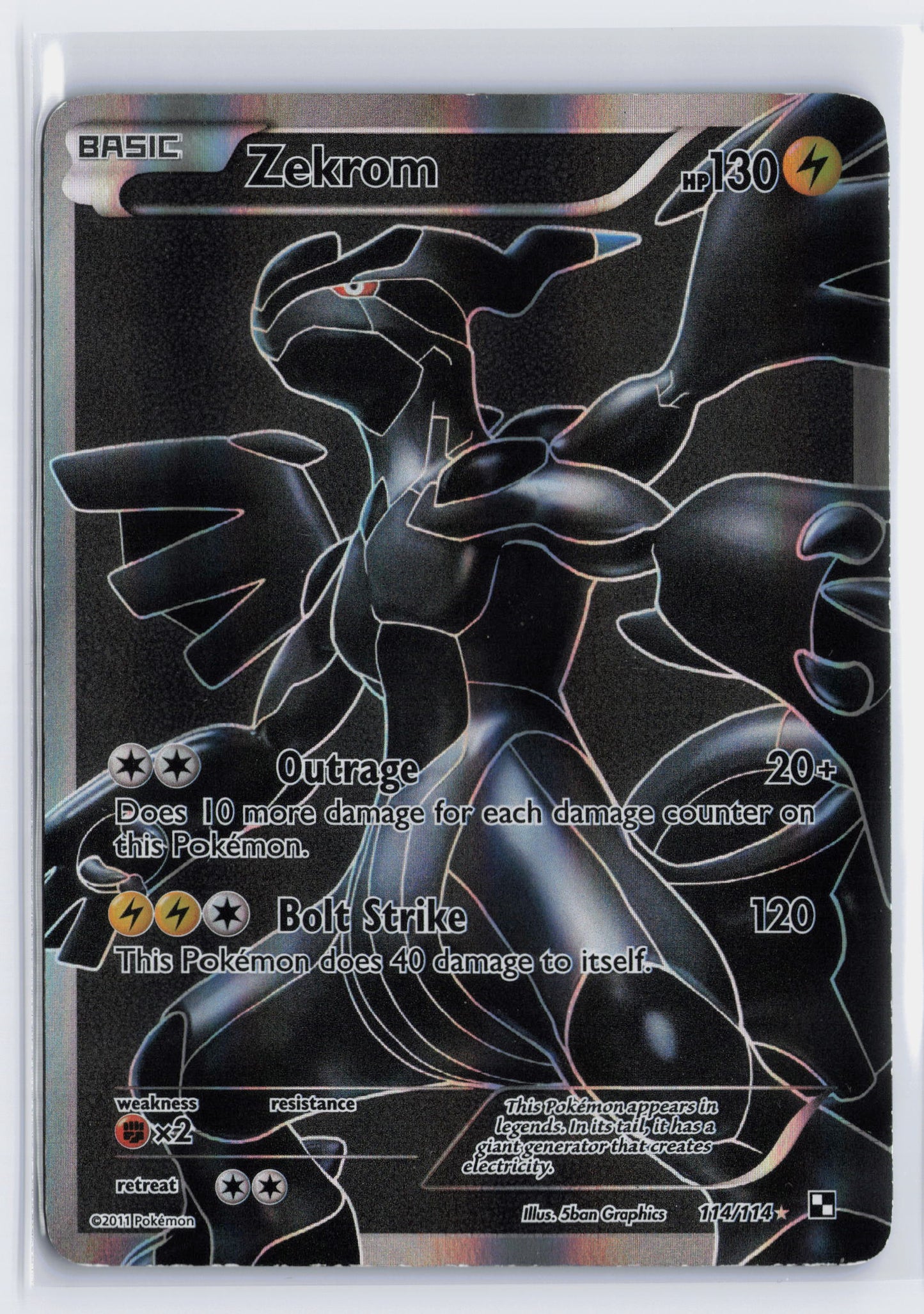 Zekrom - #114/114 - Pokémon Black & White - Base