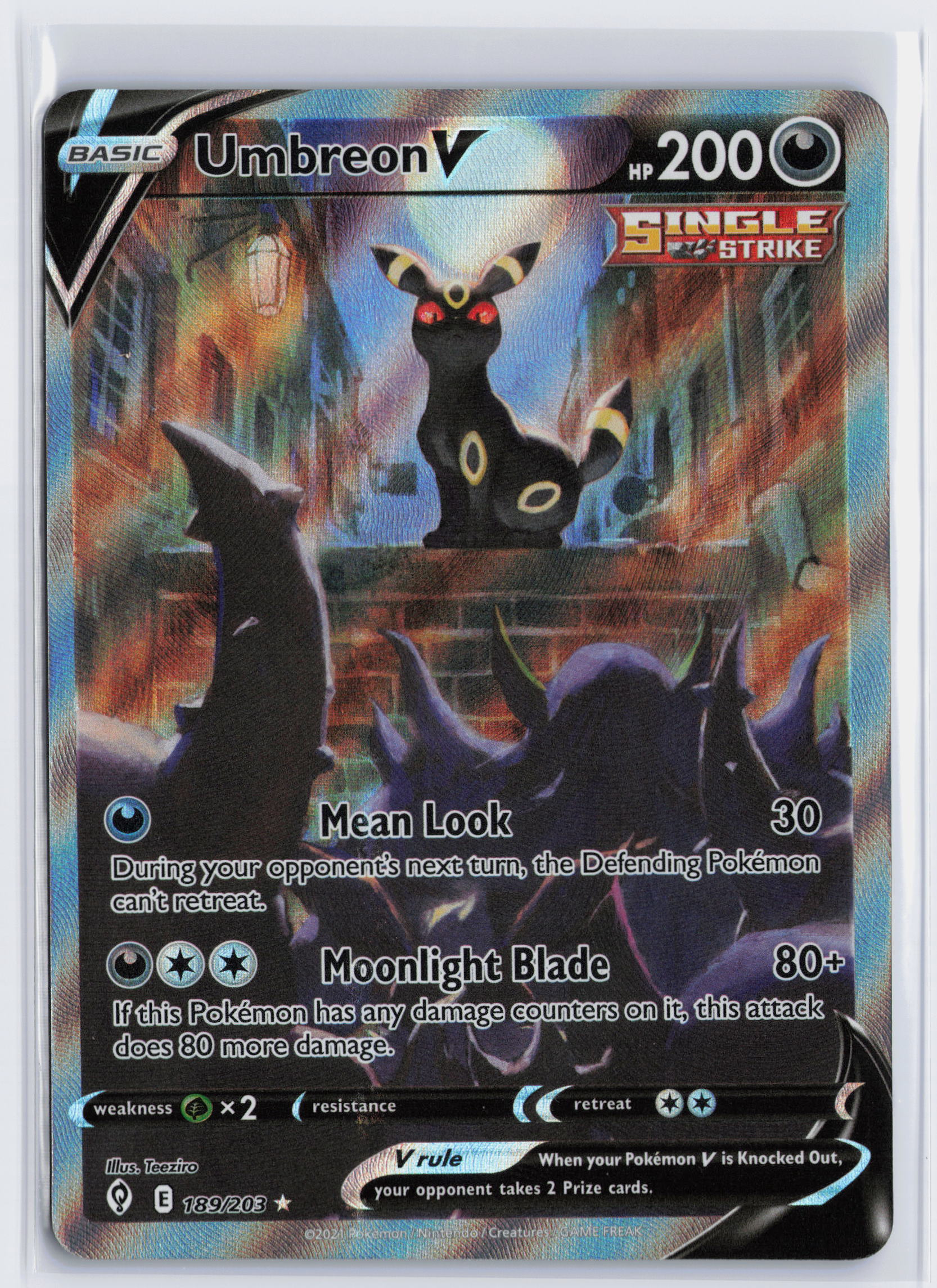 Umbreon V - #189/203 - Pokémon Sword & Shield - Evolving Skies