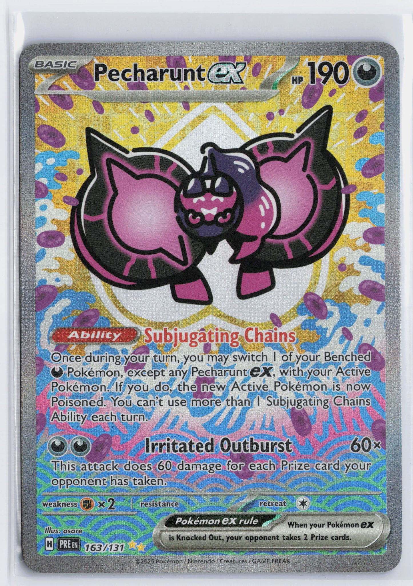 Pecharunt ex - #163/131 - Pokémon Scarlet & Violet - Prismatic Evolution