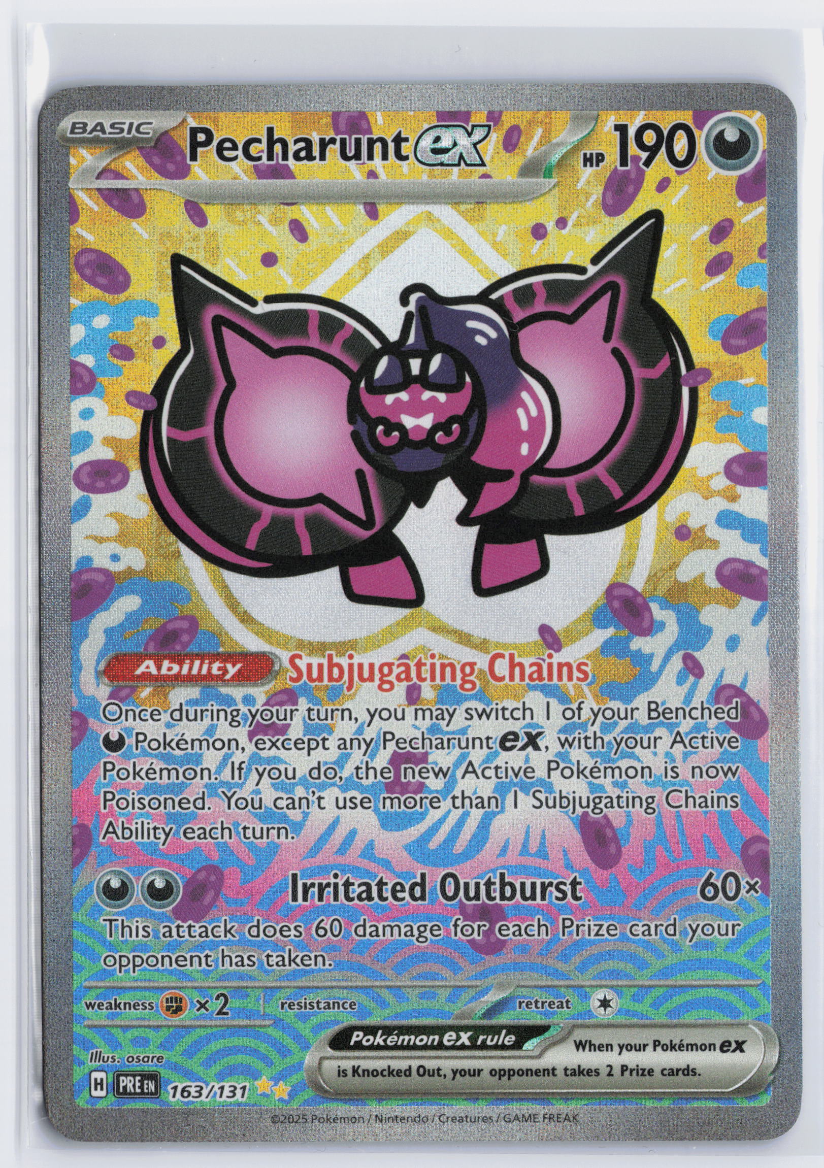 Pecharunt ex - #163/131 - Pokémon Scarlet & Violet - Prismatic Evolution