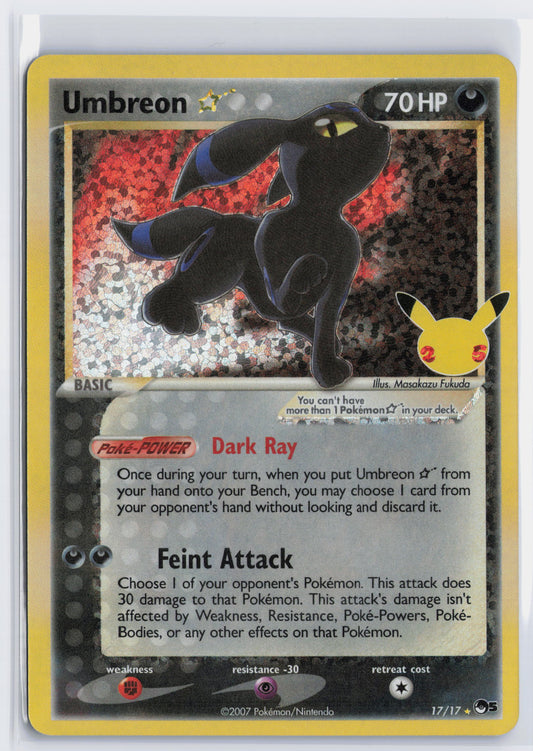 Umbreon Gold Star - #17 - Pokémon Sword & Shield - Celebrations 2