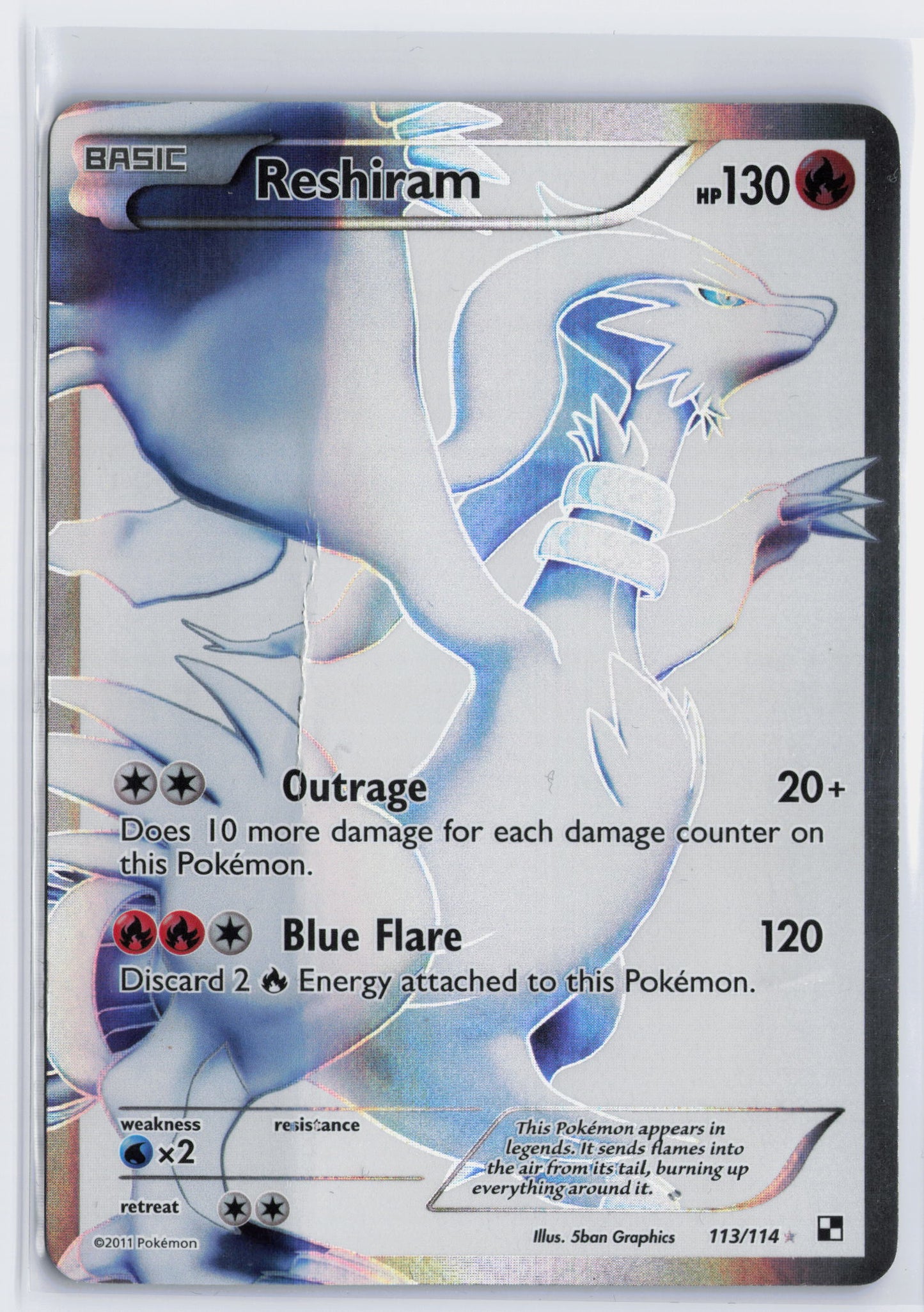 Reshiram - #113/114 - Pokémon Black & White - Base