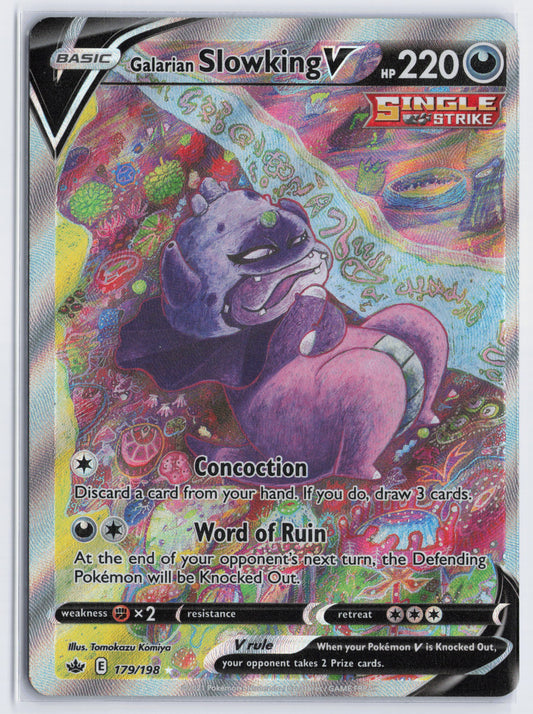 Galarian Slowking V - #179/198 - Pokémon Sword & Shield - Chilling Reign