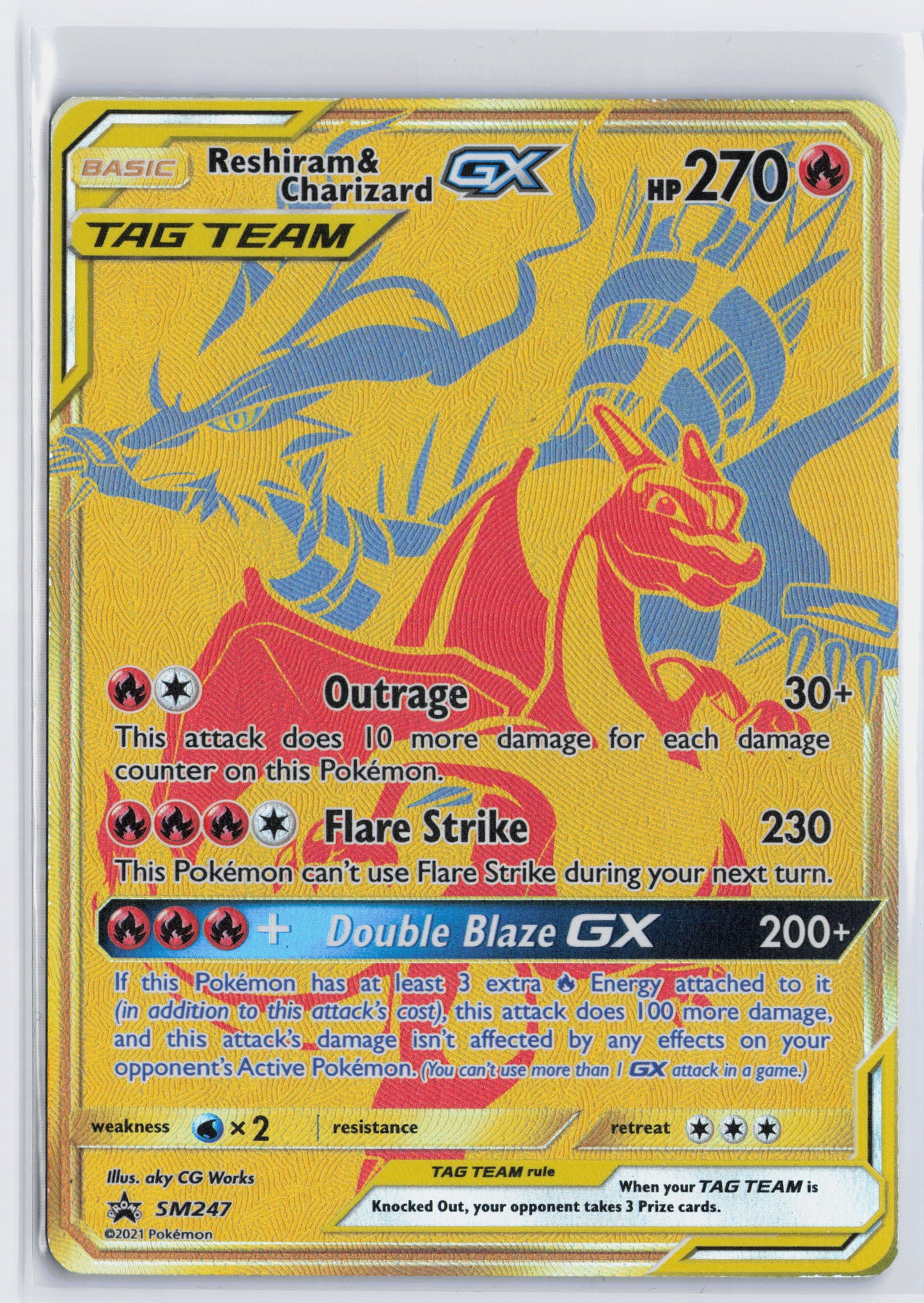 Reshiram & Charizard GX - #SM247 - Pokémon Sun & Moon - Promo