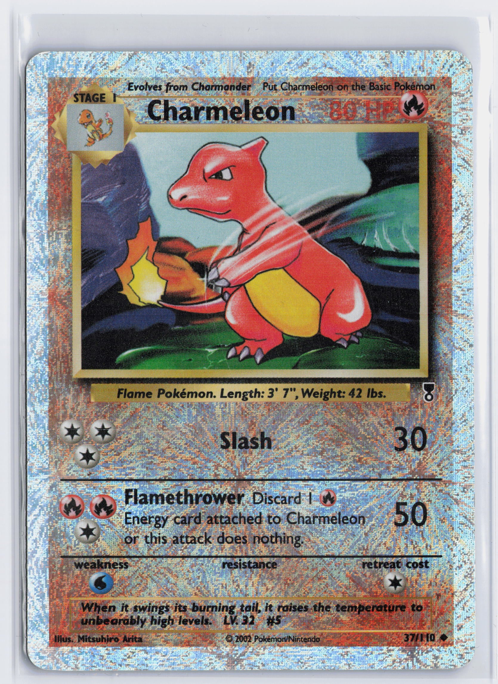 Charmeleon Reverse Holo - #37/110 - Pokémon WOTC - Legendary Collection