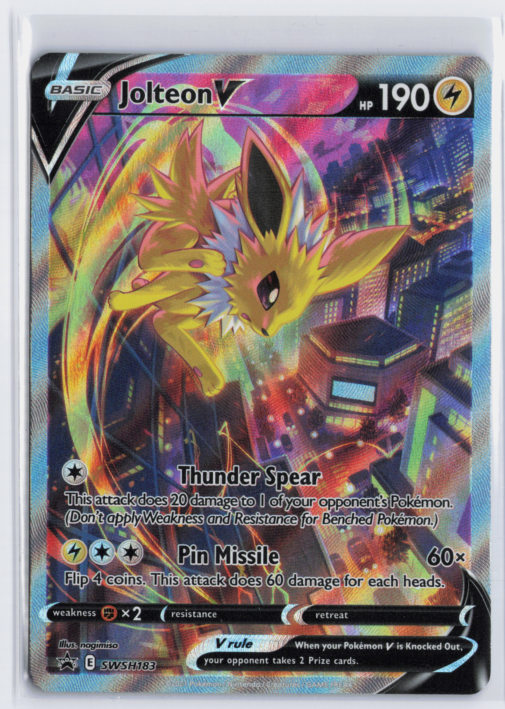 Jolteon V - #SWSH183 - Pokémon Sword & Shield - Promo