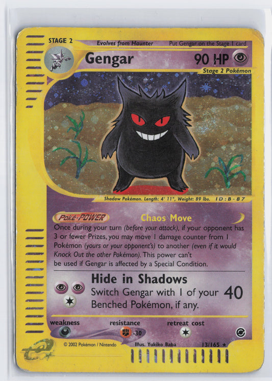 Gengar - #13/165 - Pokémon eSeries - Expedition