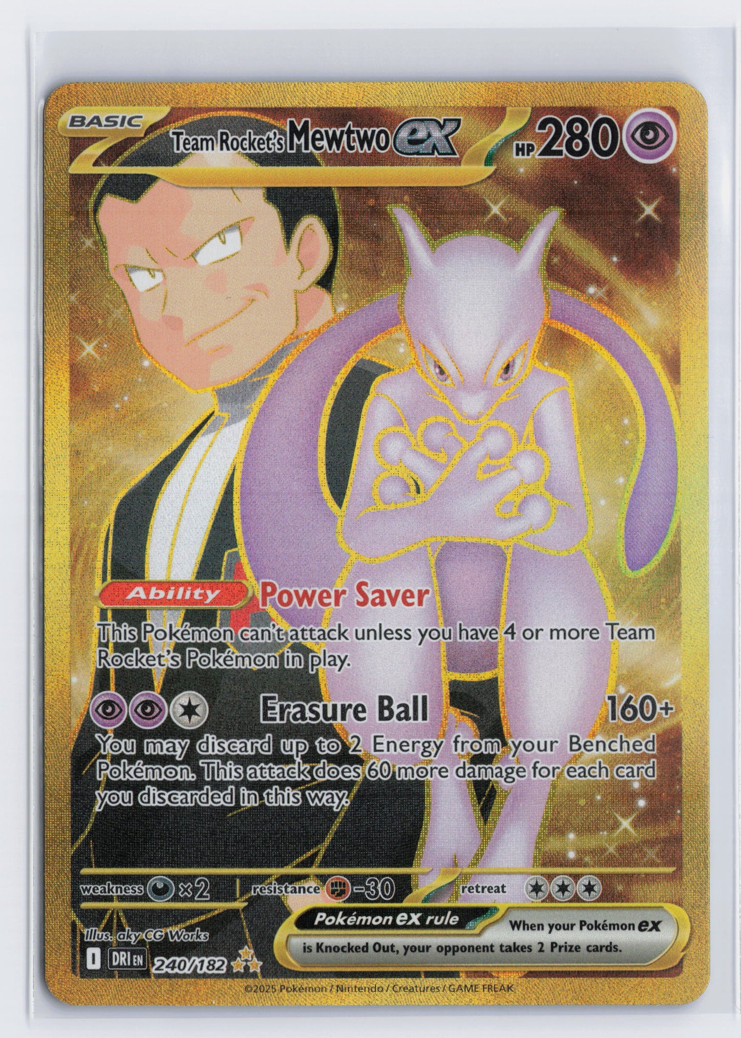 Team Rocket's Mewtwo - #240/182 - Pokémon Scarlet & Violet - Destined Rivals