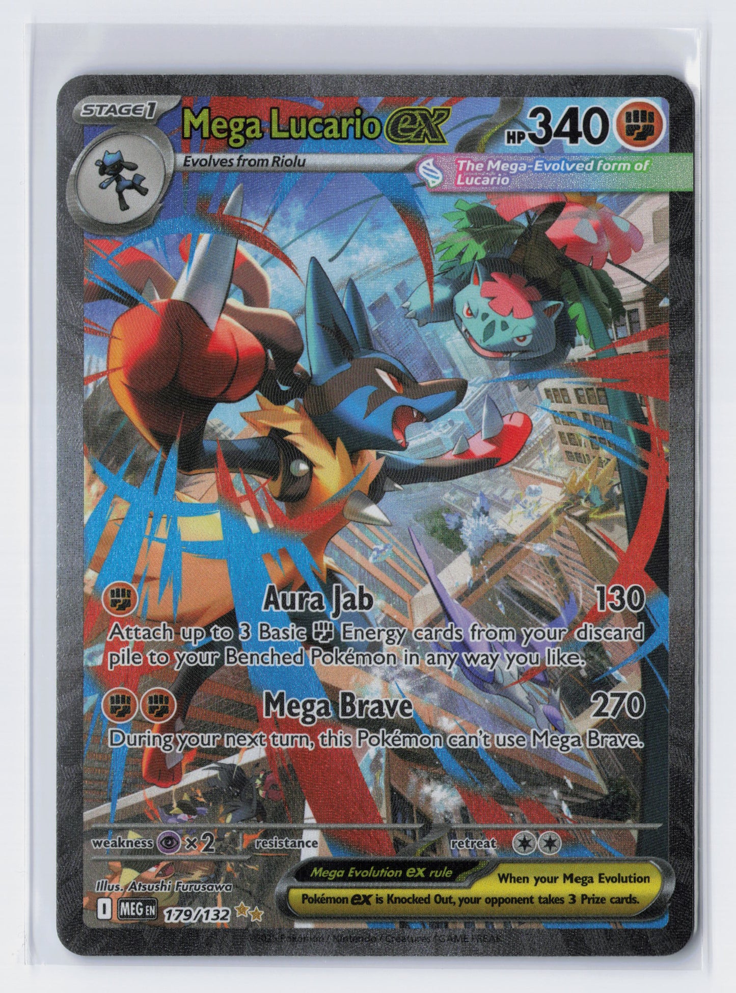 Mega Lucario ex - #179/132 - Mega Evolution - Base