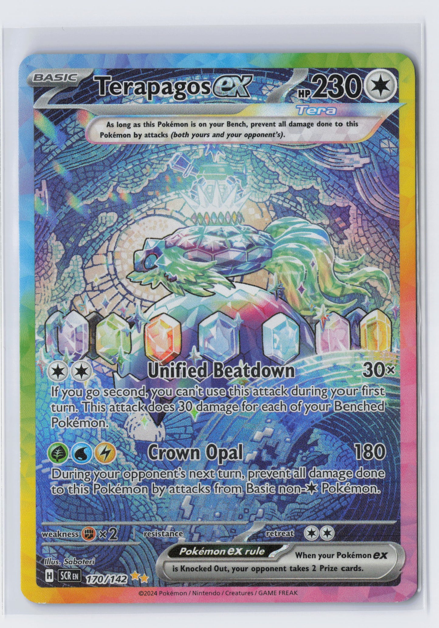 Terapagos ex - #170/142 - Pokémon Scarlet & Violet - Stellar Crown