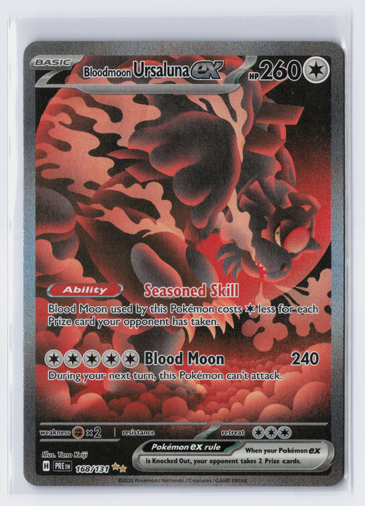 Bloodmoon Ursaluna ex - #168/131 - Pokémon Scarlet & Violet - Prismatic Evolution