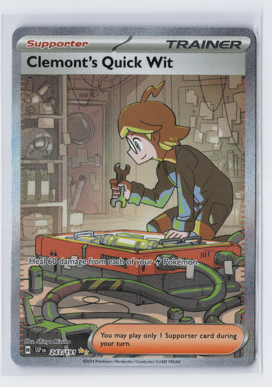 Clemont's Quick Witt - #243/191 - Pokémon Scarlet & Violet - Surging Sparks