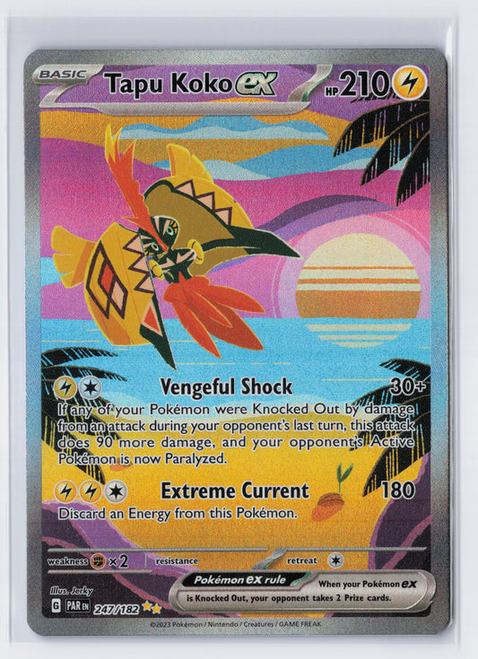 Tapu Koko ex - #247/182 - Pokémon Scarlet & Violet - Paradox Rift