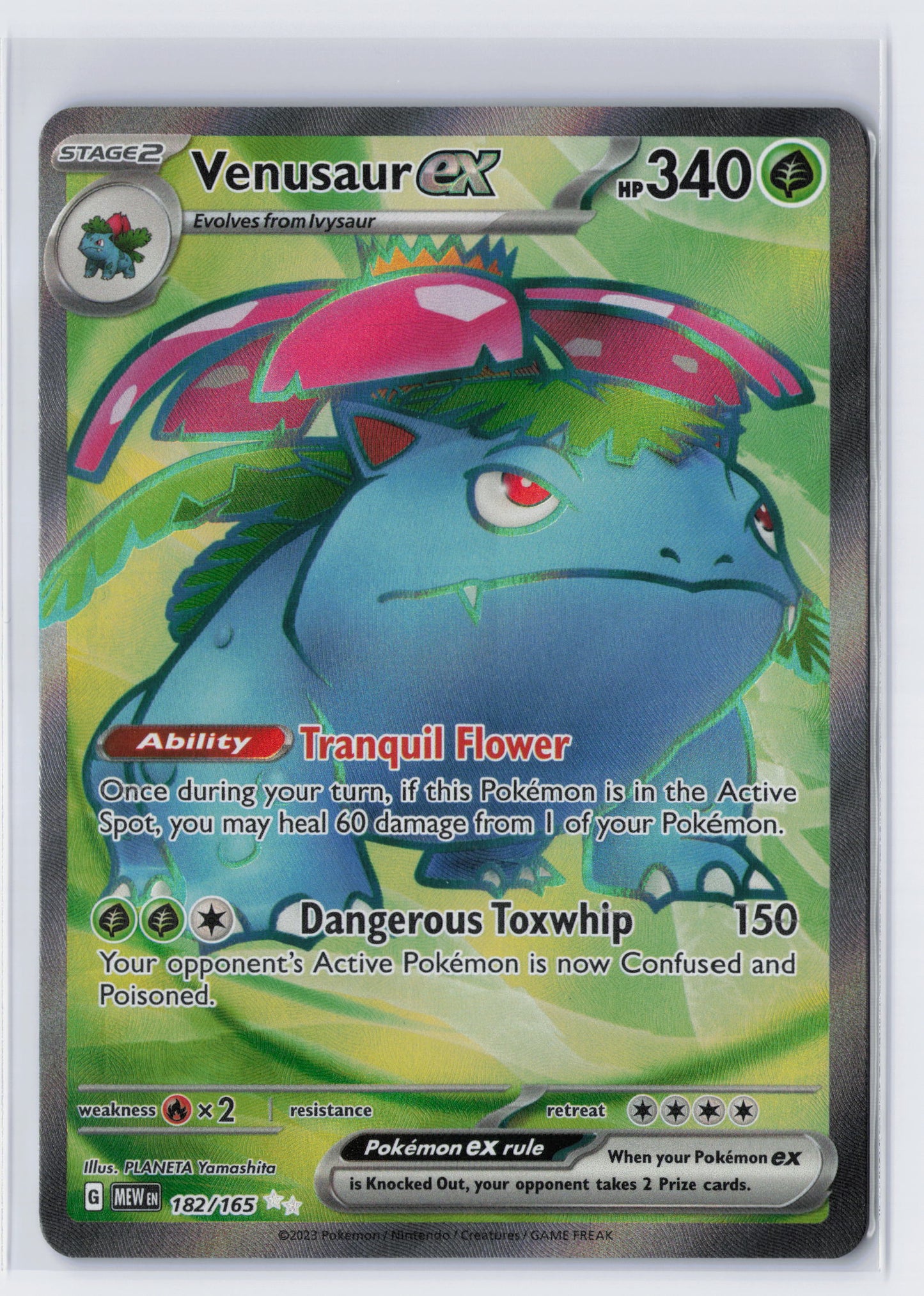 Venusaur ex - #182/165 - Pokémon Scarlet & Violet - 151