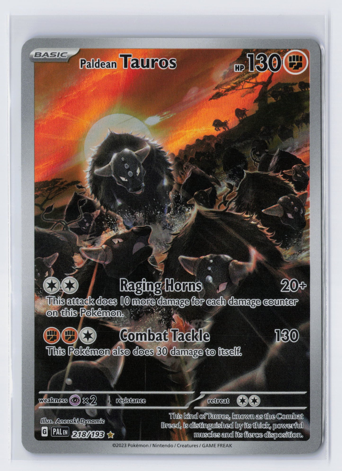 Paldean Tauros - #218/193 - Pokémon Scarlet & Violet - Paldea Evolved