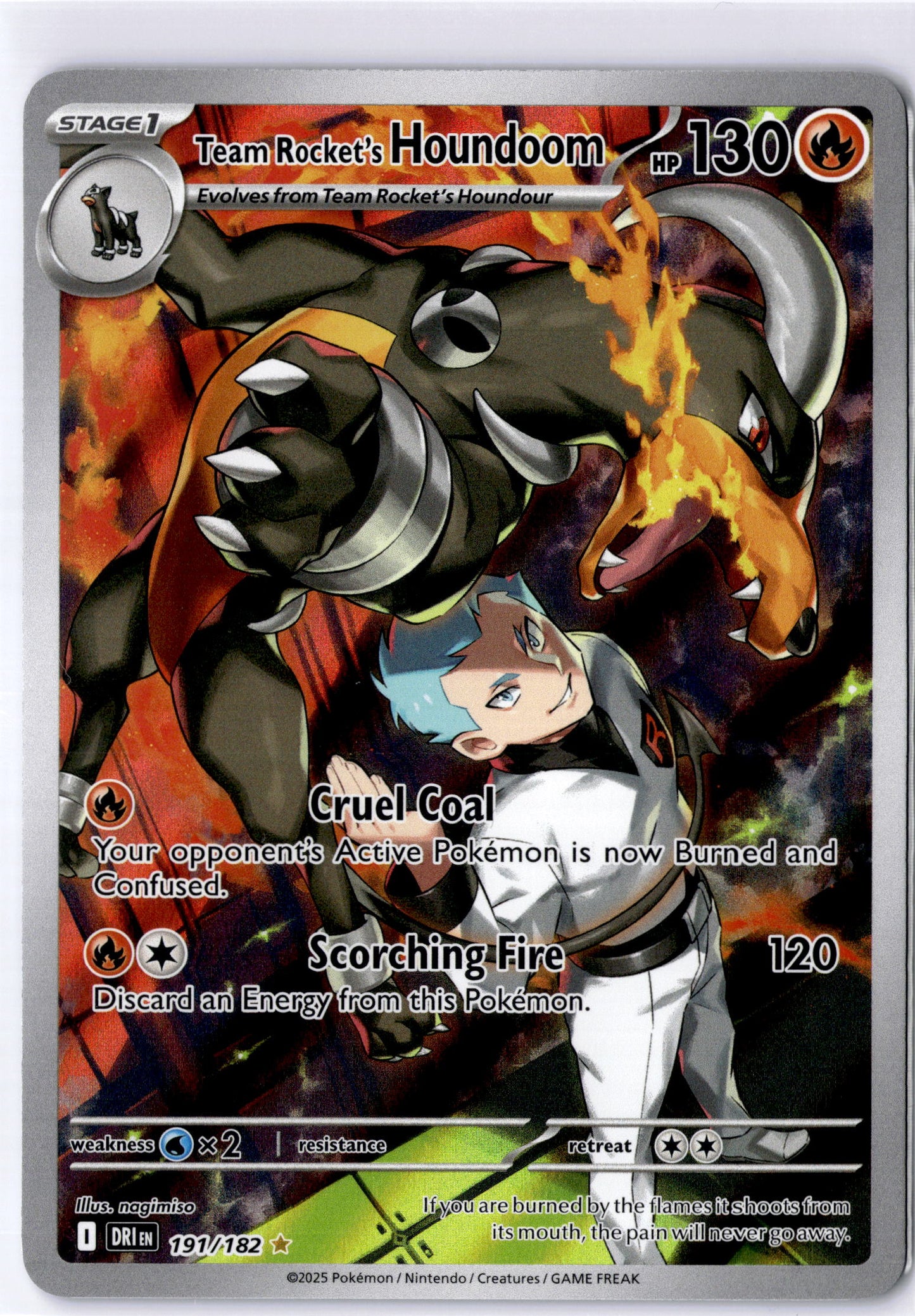Team Rocket's Houndoom - #191/182 - Pokémon Scarlet & Violet - Destined Rivals