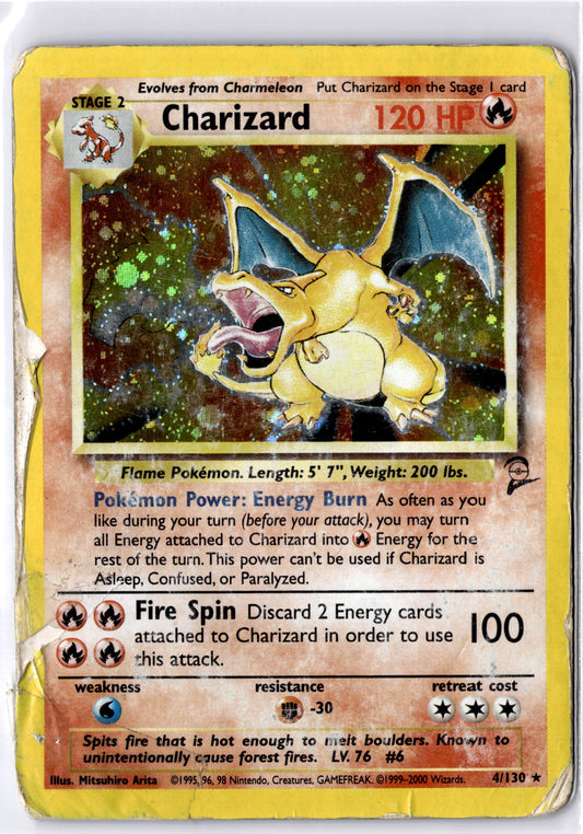 Charizard - #4/130 - Pokémon Base Set - Base Set 2
