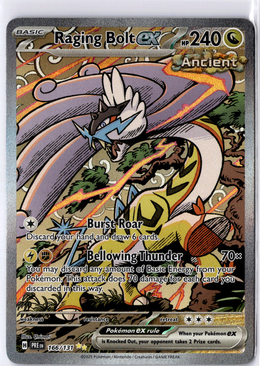 Raging Bolt ex - #166/131 - Pokémon Scarlet & Violet - Prismatic Evolution