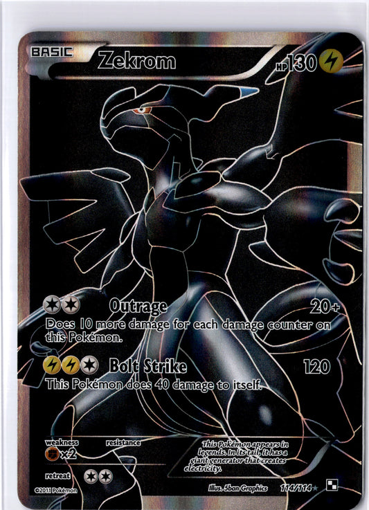 Zekrom - #114/114 - Pokémon Black & White - Black & White Base