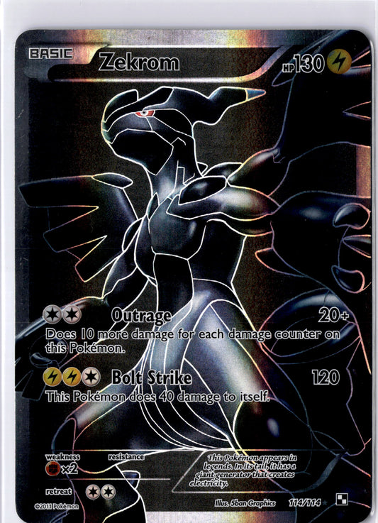 Zekrom - #114/114 - Pokémon Black & White - Black & White Base